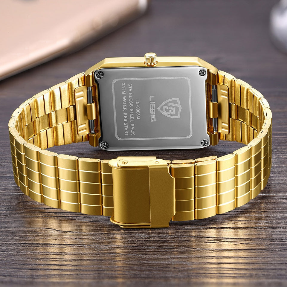 Gold Stainless Steel Watches Women Luxury Clock Ladies Wristwatch reloj mujer Relogio Feminino Female Bracelet 8808
