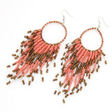 Vintage Ethnic Bohemian Beads Earrings Tassel  Wholesale Jewelry