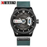 CURREN Men Military Sports Watches Men&#39;s Quartz Date Clock Man Casual Leather Wristwatches  Relogio Masculino