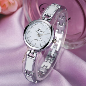 Women&#39;s Wristwatch Bracelet Watches Fashion Ladies Watchs Unisex Stainless Steel Rhinestone Quartz Wrist Reloj De Mujer
