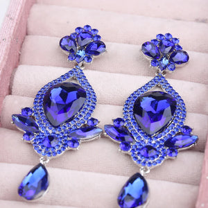 VEYO Classic Lady Long Crystal Drop Earrings Luxury Wedding Earrings for Women Fashion Jewelry 2023New Gift