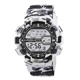 YIKAZE Black Digital Watch for Men Sports Watches Waterproof Outdoor Chronograph Hand Clock G Infantry Shock Student Wristwatch