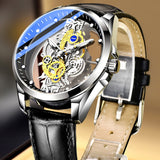 2023 New Men Watch Skeleton Automatic quartz Watch Gold Skeleton Vintage Man Watch Mens Watches Top Brand Luxury часы мужские