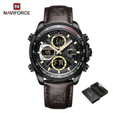 New NAVIFORCE Fashion Military Watches for Men Luxury Original Sports Chronograph Watch Waterproof Quartz WristWatch Clock Gift