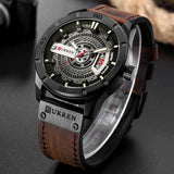 CURREN Men Military Sports Watches Men&#39;s Quartz Date Clock Man Casual Leather Wristwatches  Relogio Masculino