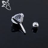 Earring Fashion Jewelry Four Prong Set Clear CZ16G Tragus Ear Stud Earrings For Women Fashion Ear Piercing Stud Earring pendient