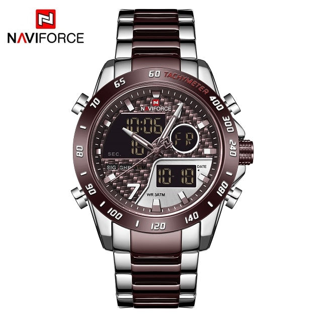 NAVIFORCE Men Digital Watch Luxury Sport Quartz Mens Wristwatches Waterproof Military Luminous Clock Relogio Masculino