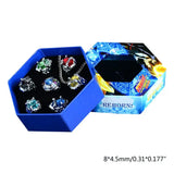 2022 New 7Pcs/Set Katekyo Hitman Reborn Vongola Alloy Rings Anime Cosplay Fashion Jewelry