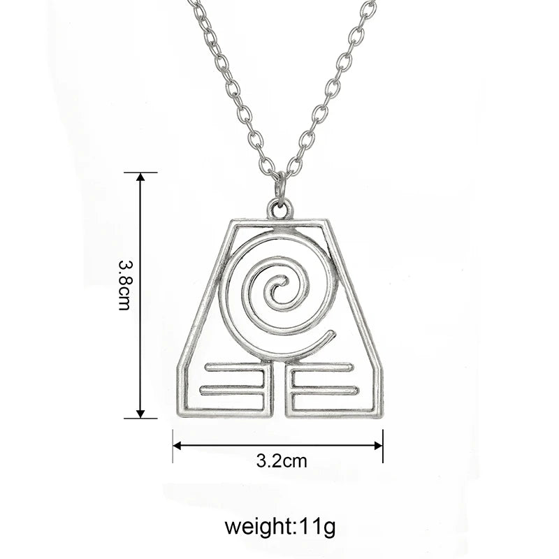 Avatar The Last Airbender Pendant Necklace Air Nomad Fire and Water Tribe Link Chain Necklace For Men Women High Quality Jewelry