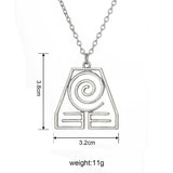 Avatar The Last Airbender Pendant Necklace Air Nomad Fire and Water Tribe Link Chain Necklace For Men Women High Quality Jewelry