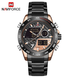 NAVIFORCE Men Digital Watch Luxury Sport Quartz Mens Wristwatches Waterproof Military Luminous Clock Relogio Masculino