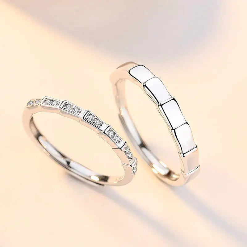 TV My Demon Kim You Jung Cosplay Rings Unisex Adjustable Opening Couple Rings Set Jewelry Accessories Gifts