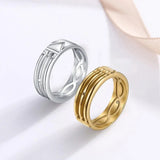 Mens Rings Atlantis Rings Simple Bright Luster Geometric Electroplating Male Engagement Wedding Ring Fashion Jewelry
