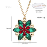 Classic Movie Anastasia Same Crystal Pendant Fashion Delicate Natural Zircon Flower Necklace Girl Woman Cosplay Jewelry