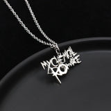 MCR My Chemical Romance Rock Band Stainless Steel Necklaces Man Woman Charm Pendant Fashion Geometric Jewelry Accessories Gifts