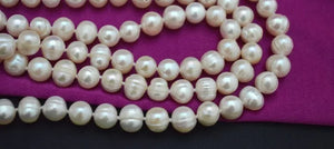 Real Pearls, Long Sweater Jewelry Winter/Spring/Summer/Autumn Pearl Necklace Knotted Costume Jewellery Cheap on Sale!!!