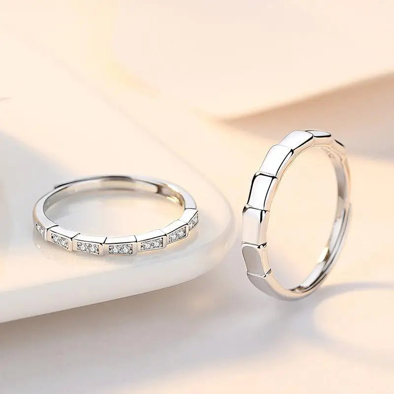 TV My Demon Kim You Jung Cosplay Rings Unisex Adjustable Opening Couple Rings Set Jewelry Accessories Gifts