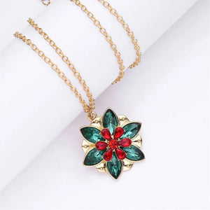 Classic Movie Anastasia Same Crystal Pendant Fashion Delicate Natural Zircon Flower Necklace Girl Woman Cosplay Jewelry