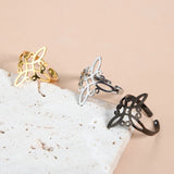 2023 Witch Knot Ring for Women Stainless Steel Adjustable Open Finger Rings 2023 New Witchcraft Amulet Jewelry Birthday Gift