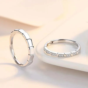 2pcs openning Kim You Jung My Demon Song Kang same Zheng Jiuyuan rings Korean For Women Girls men