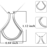 Jewelry for Women U-shaped Ring Bracket Necklace Fan Creative Clavicle Chain Necklace for Women Wedding Engagement Necklace Gift