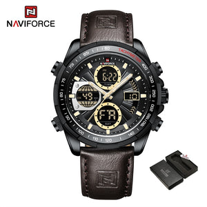 New NAVIFORCE Fashion Military Watches for Men Luxury Original Sports Chronograph Watch Waterproof Quartz WristWatch Clock Gift