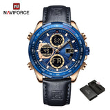 New NAVIFORCE Fashion Military Watches for Men Luxury Original Sports Chronograph Watch Waterproof Quartz WristWatch Clock Gift