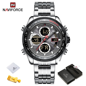 New NAVIFORCE Fashion Military Watches for Men Luxury Original Sports Chronograph Watch Waterproof Quartz WristWatch Clock Gift