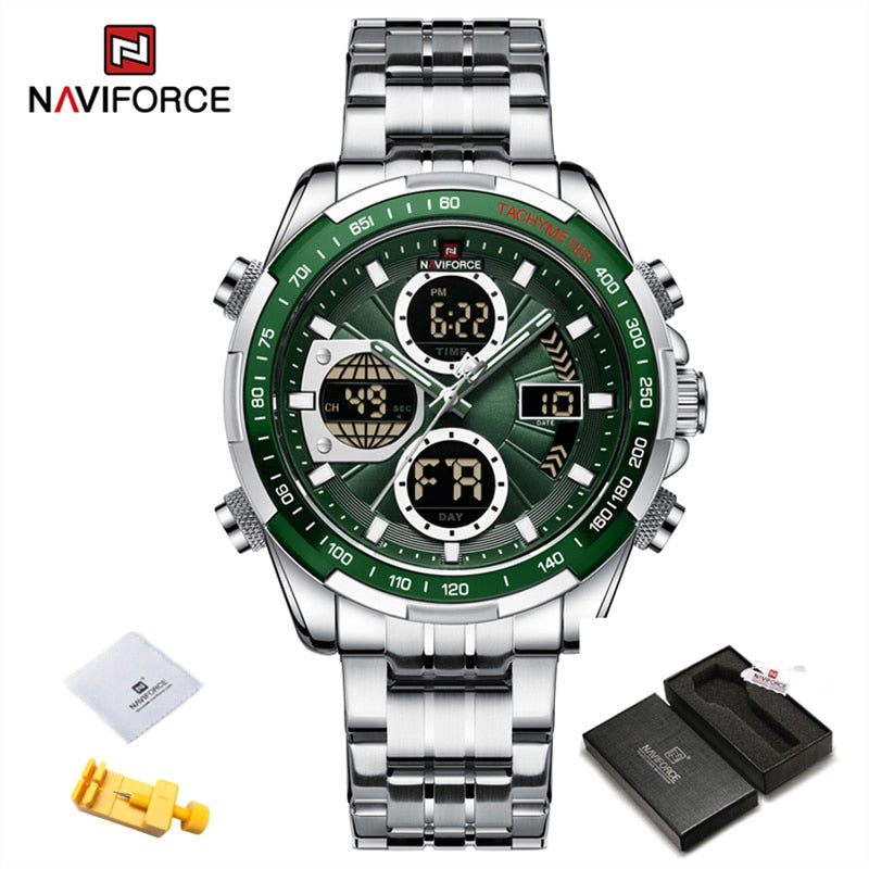 New NAVIFORCE Fashion Military Watches for Men Luxury Original Sports Chronograph Watch Waterproof Quartz WristWatch Clock Gift