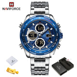 New NAVIFORCE Fashion Military Watches for Men Luxury Original Sports Chronograph Watch Waterproof Quartz WristWatch Clock Gift