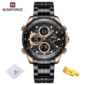 New NAVIFORCE Fashion Military Watches for Men Luxury Original Sports Chronograph Watch Waterproof Quartz WristWatch Clock Gift