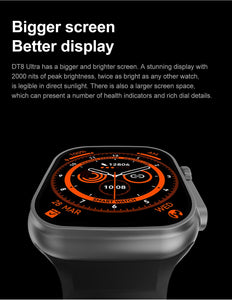 Smart Watch Ultra For Men & Women Smartwatch Bluetooth Calls Temperature Measuring Top Luxury Smartwatch